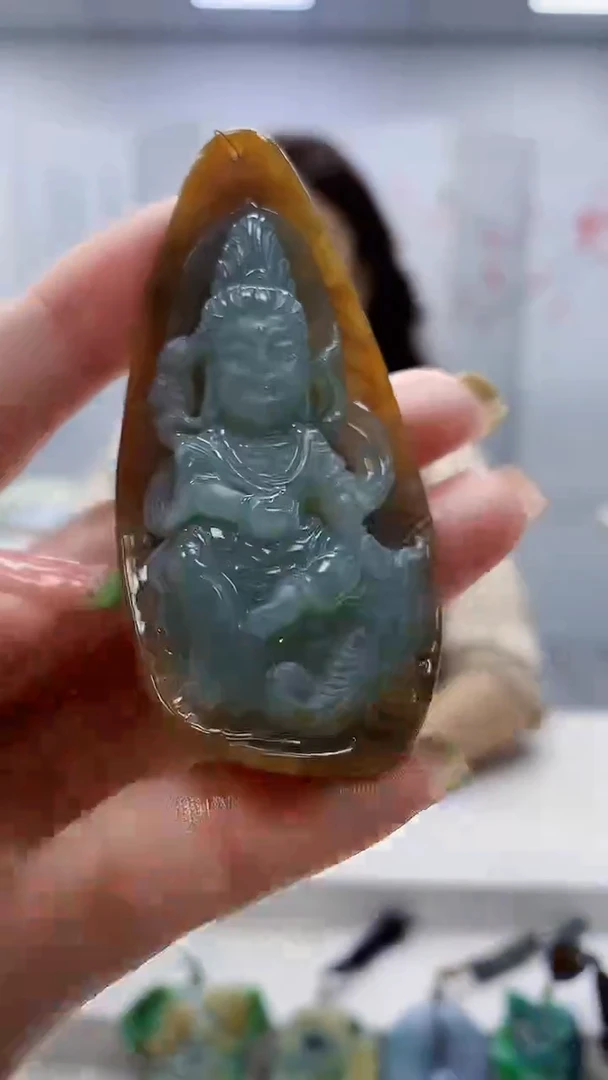 未镶嵌定制翡翠4829ry-毛货挂件100