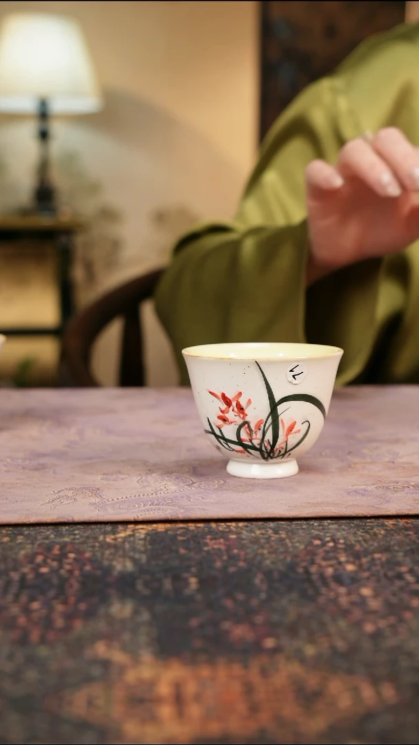 杯景德镇陶瓷杯碗柴烧多人