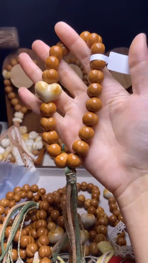 猴头核桃手串计*蓝全品龙炎复古风爱心手持 定制