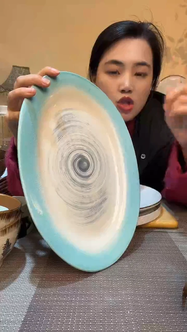 瓷片13英寸鱼盘 介意勿拍