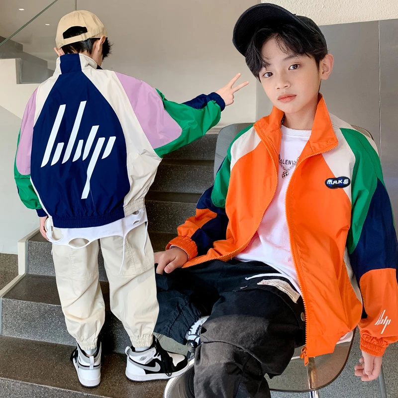 K2男童外套春秋装冲锋衣炸街2025新款风衣儿童男孩秋季登山防风夹