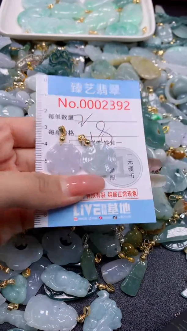翡翠未镶嵌吊坠(不含链)2392