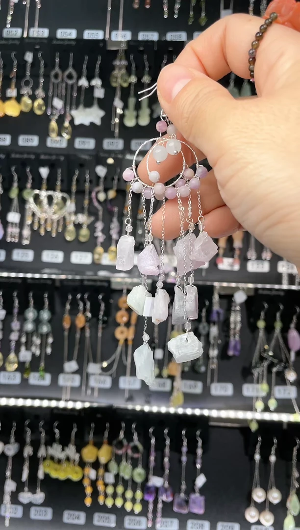 【闪购商品】紫晶耳饰银S925镶嵌 深咖啡