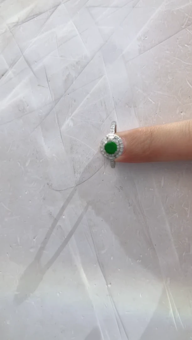 银S925镶嵌戒指翡翠88888888888