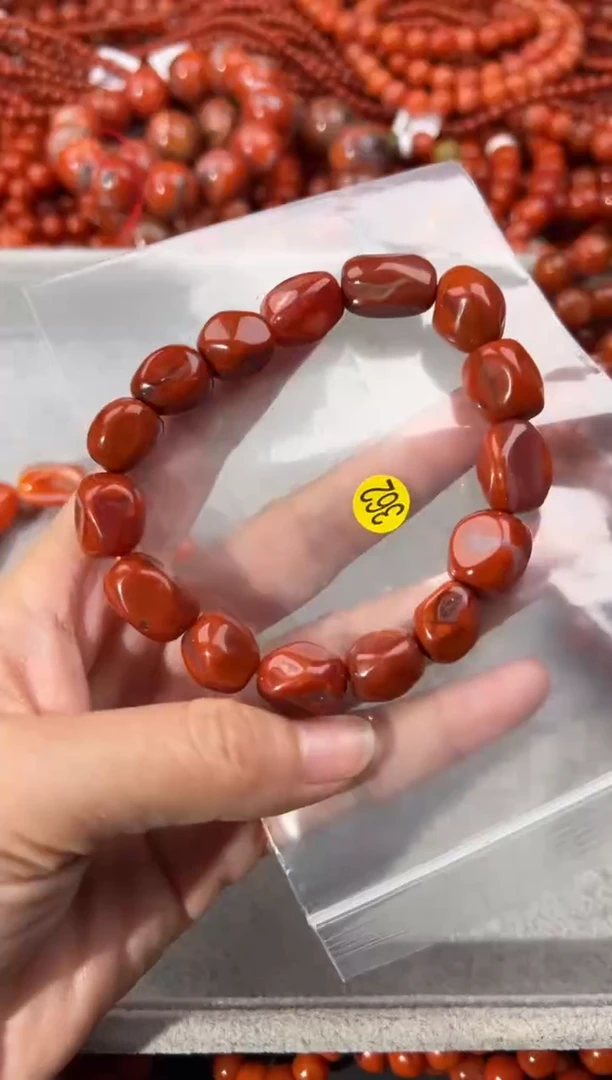 南红玛瑙手串未镶嵌11
