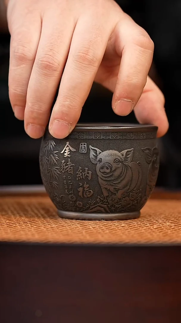 宜兴全手工紫砂杯