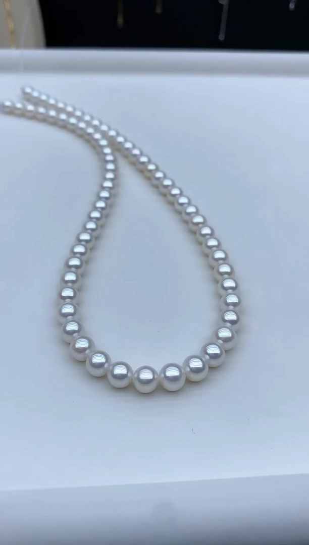 【闪购商品】淡水珍珠颈饰银S925镶嵌6-6.5mm