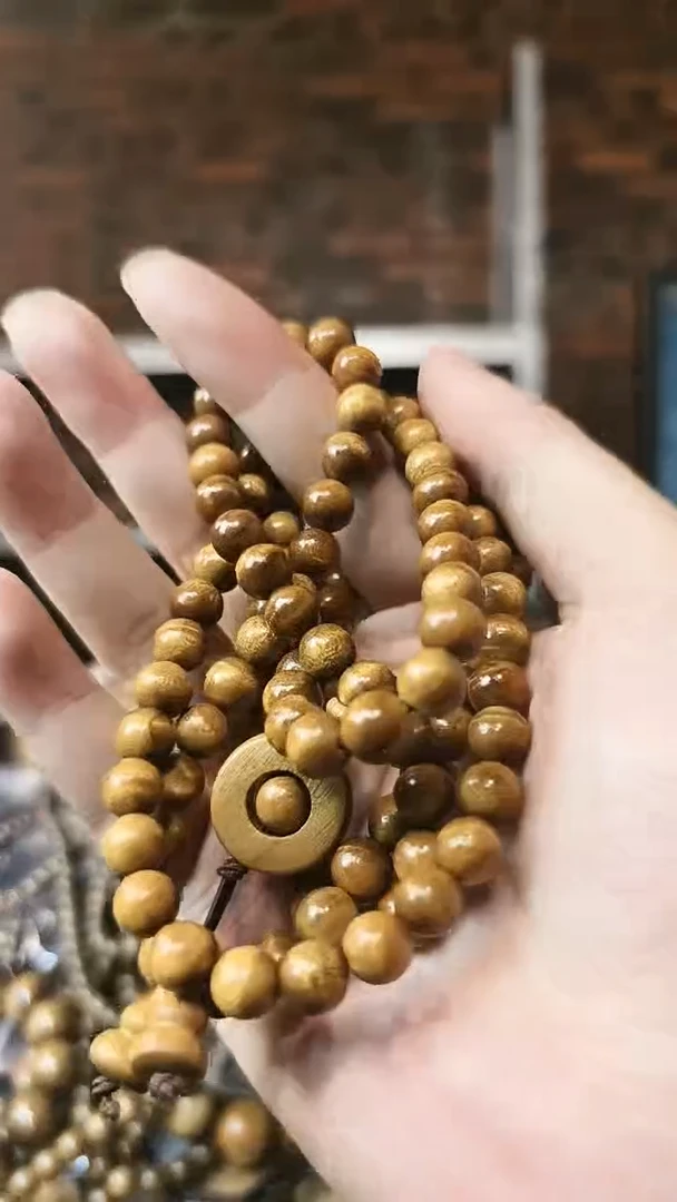 【闪购商品】楠木（金丝楠）手串/手链阴沉黄108多圈0.8