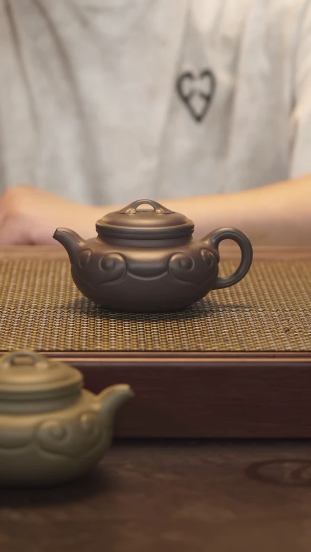 茶壶紫砂仿古如意壶