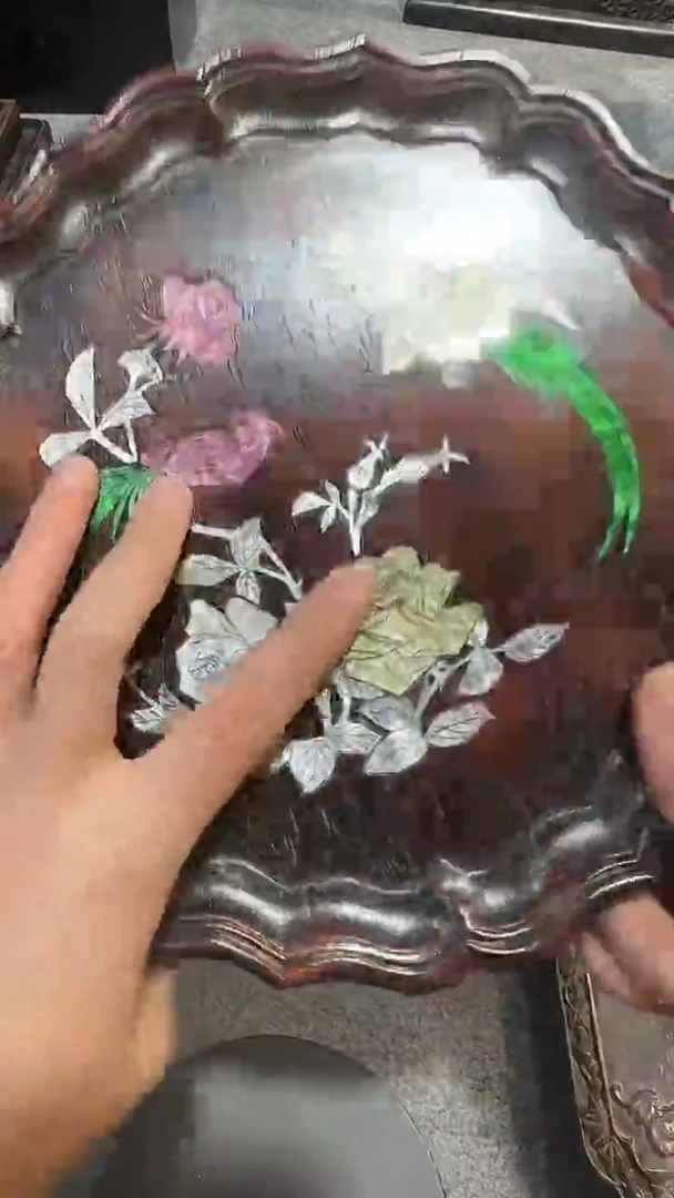 木紫檀拆件雕刻板以直播间实物为准微瑕老物件