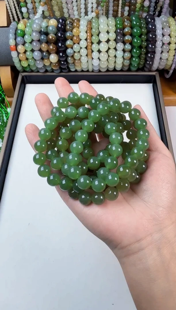 未镶嵌手串和田玉10mm手串多样性发其一