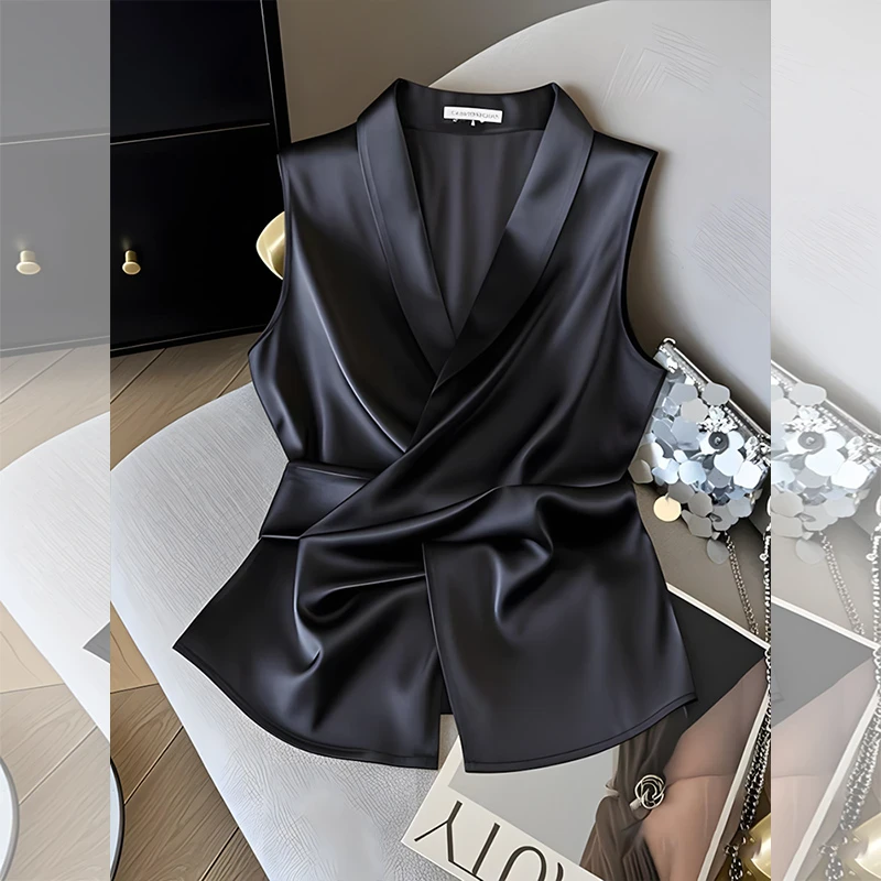 2025夏季新款设计感收腰显瘦独特小衫今年流行洋气百搭上衣女爆款