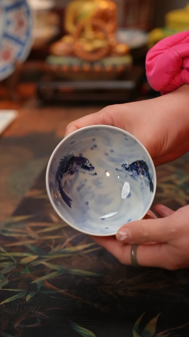 【闪购商品】康亭守艺有余系列：鳜鱼诗文普洱盏