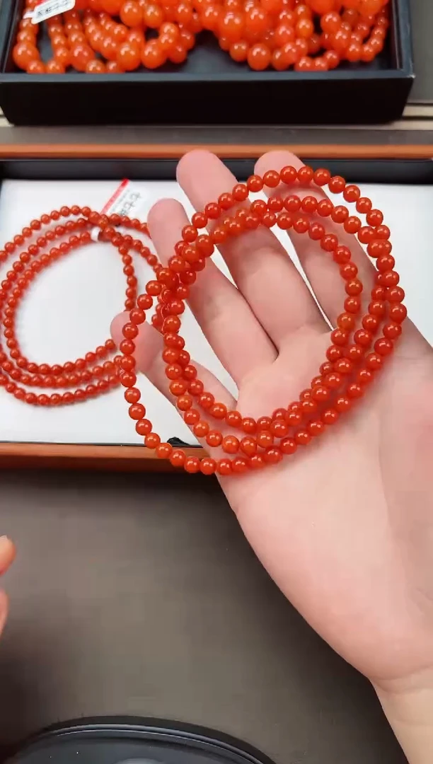 【闪购商品】南红玛瑙长串未镶嵌阿东寨亮光高品5+一条