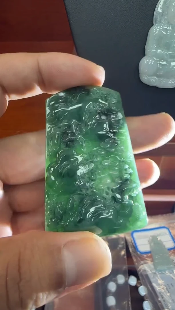 未镶嵌挂件翡翠A货翡翠多样性孤品