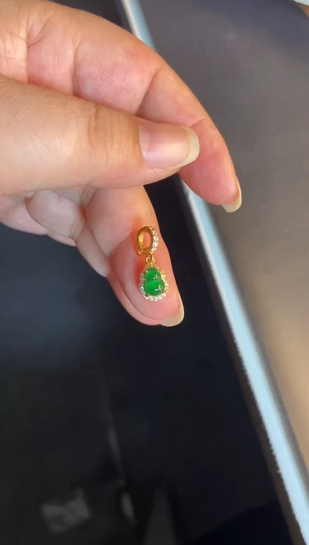 吊坠(不含链)银S925镶嵌翡翠1