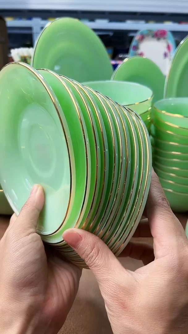 玉瓷6英寸骨碟10个景德镇陶瓷