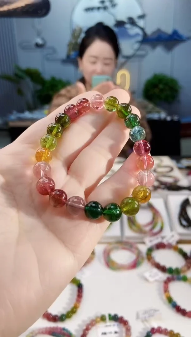 【闪购商品】碧玺手链未镶嵌G2447单圈颜色微差发1