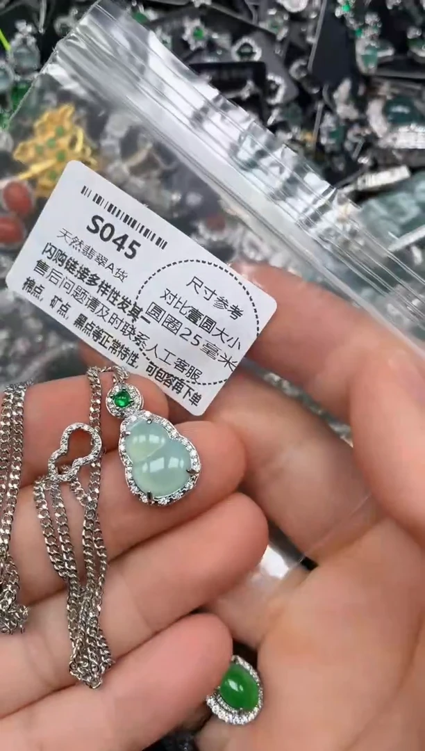 颈饰未镶嵌翡翠S045项链