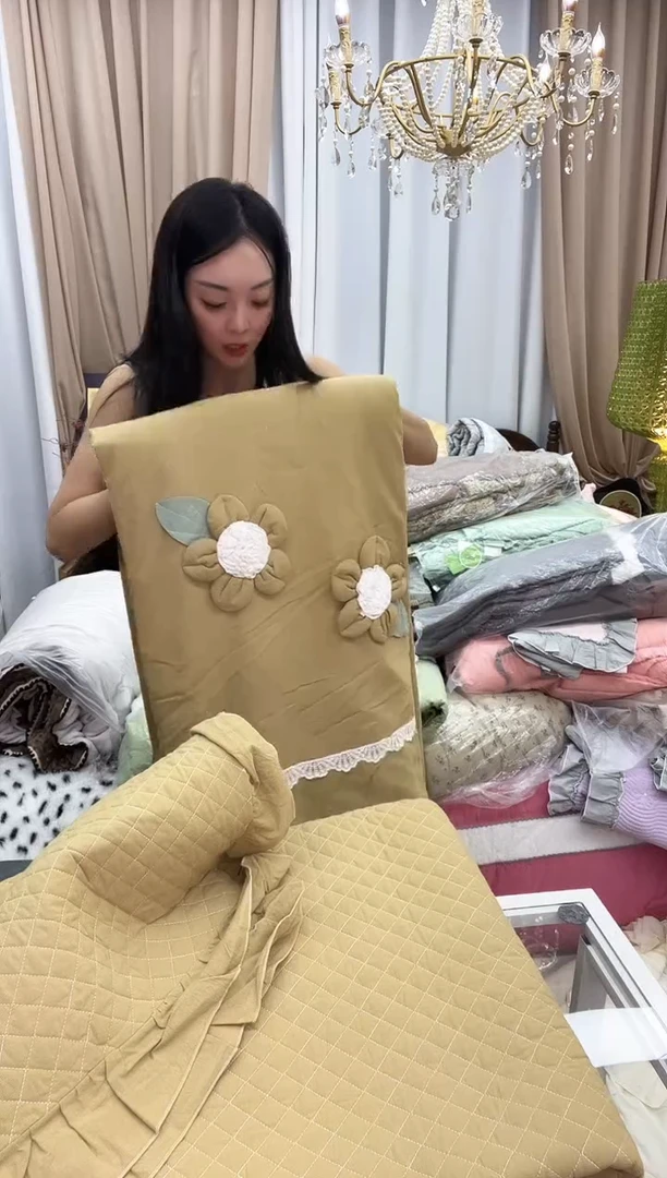 纯棉绒棉麻 卡其