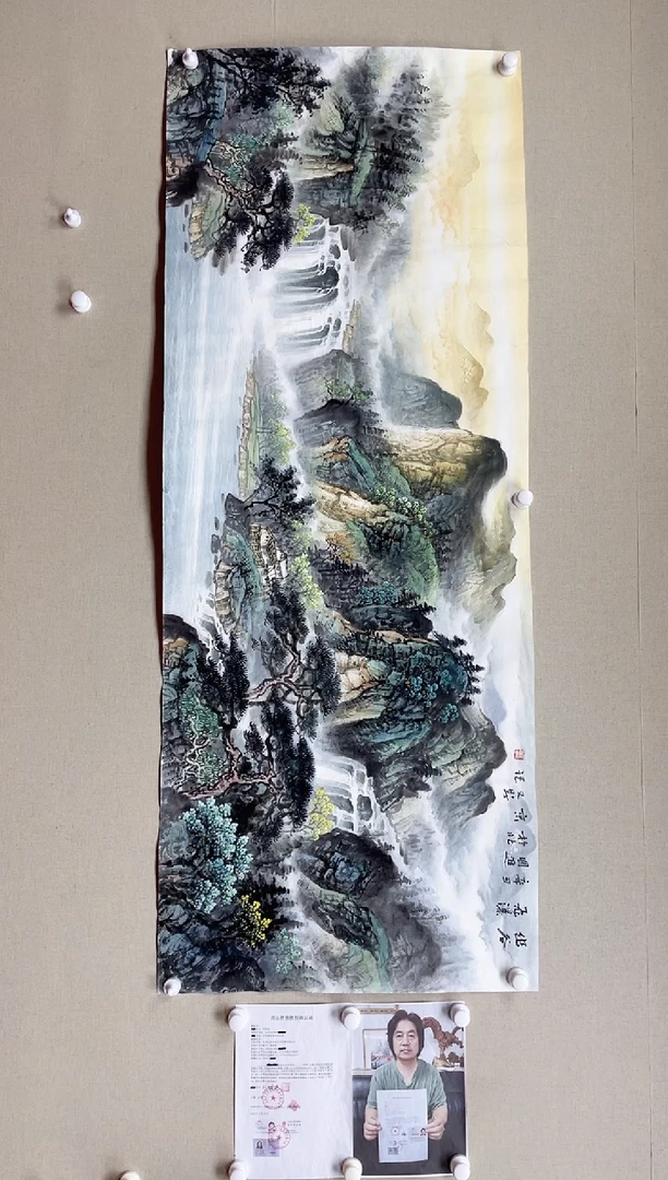 【闪购商品】国画180*68 何国进何国进何国进何国进