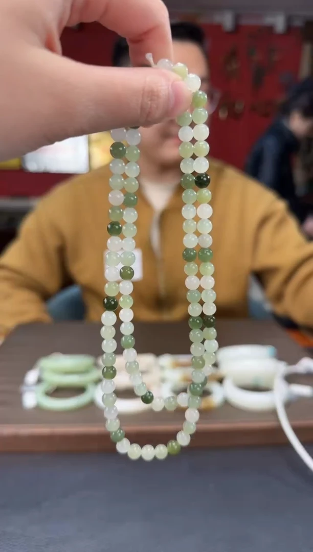 【闪购商品】和田玉颈饰未镶嵌多宝108颗多圈卡6