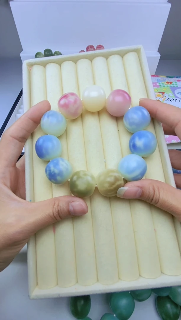 手串菩提根/象牙果卡22苹果珠微瑕