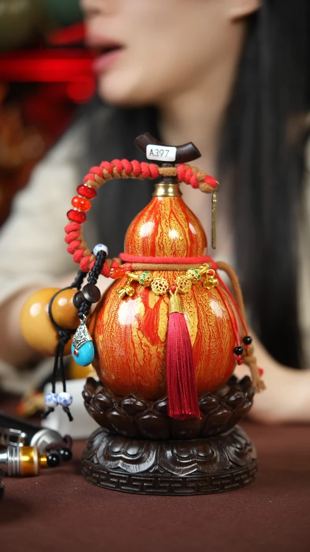 【闪购商品】397号400ml左右的非遗漆器酒葫芦