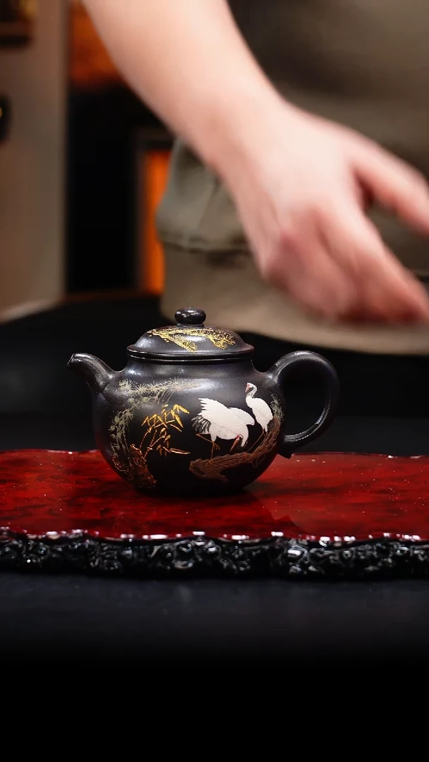 【闪购商品】紫砂茶壶43 莲子,RQX,高黑
