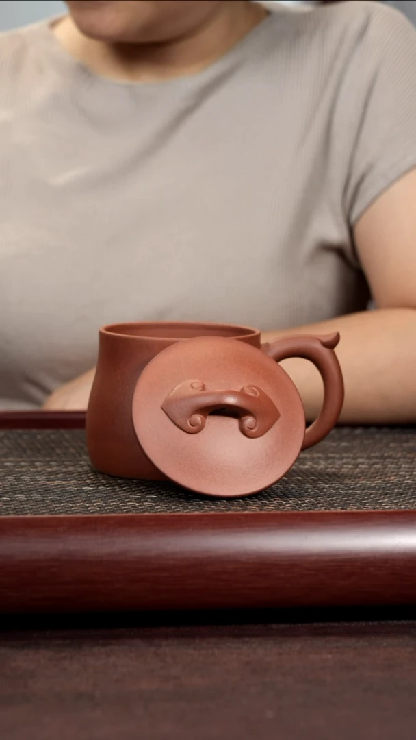 茶杯紫砂尾单大面积封釉中槽清如意不带礼盒