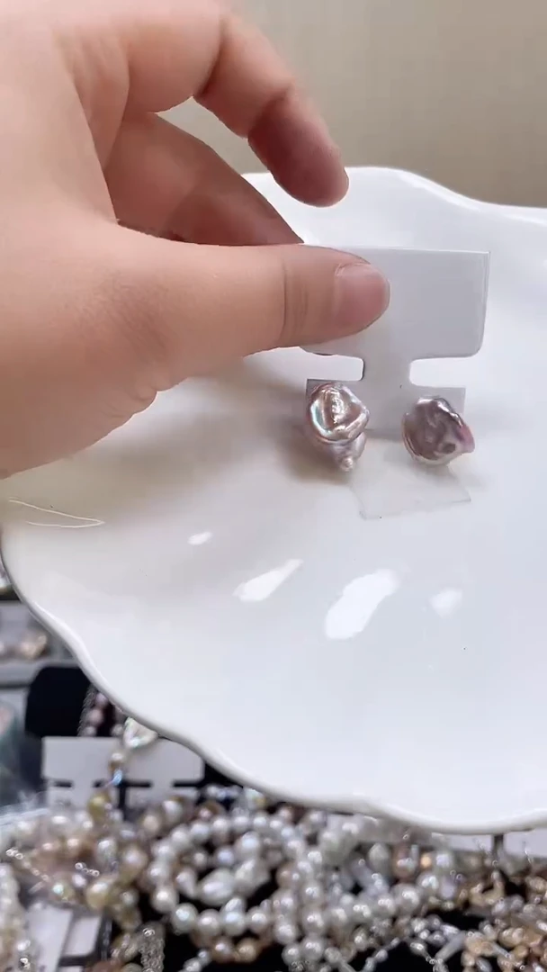 未镶嵌耳饰淡水珍珠【纯恬饰品】