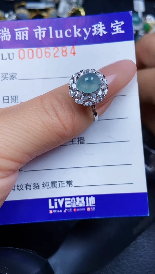 翡翠银S925镶嵌颈饰6284