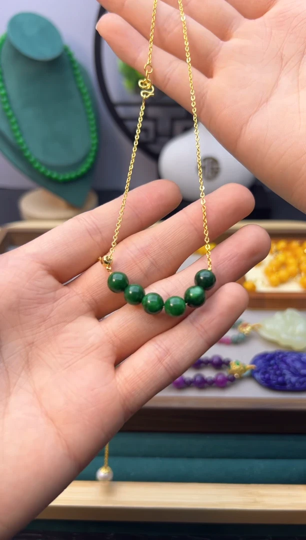 【闪购商品】翡翠耳饰14K金镶嵌X244