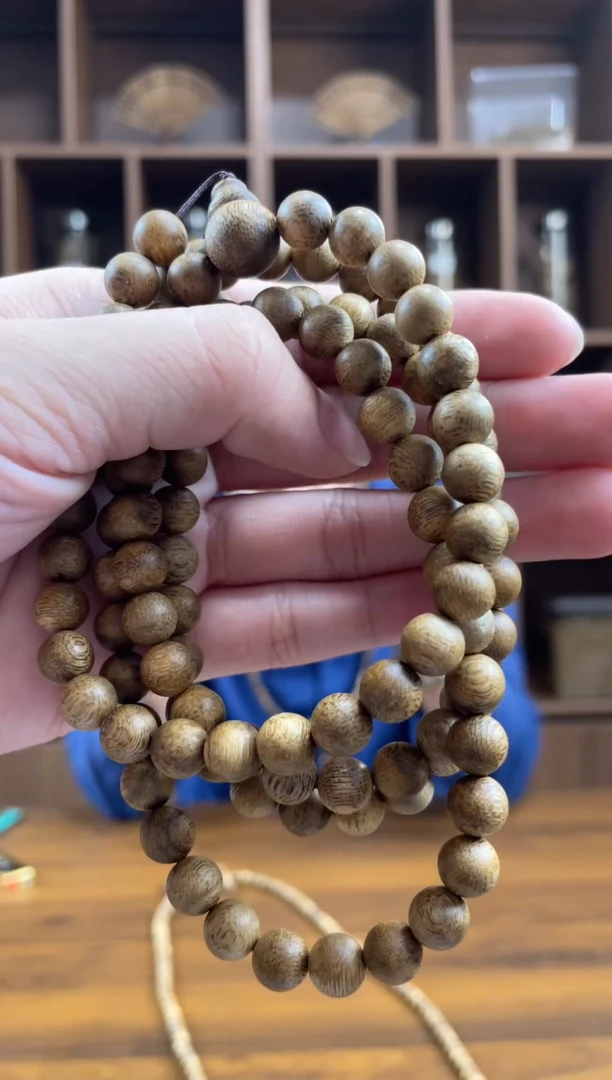 沉香沉香碎屑奇楠沉香0.8圆珠多圈