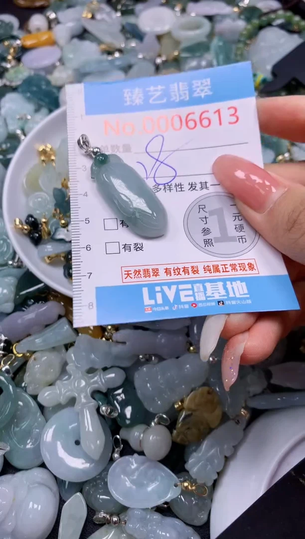 翡翠未镶嵌吊坠(不含链)66132
