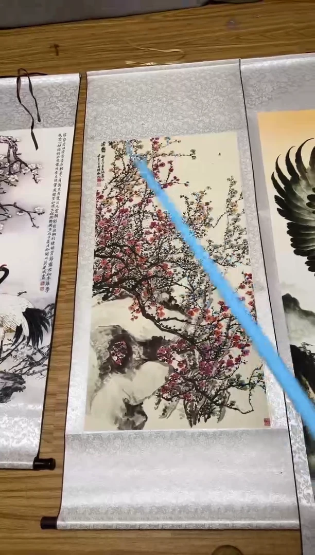 竖款一副-名家字画-客厅玄关办公室山水花鸟人物寓意风景图