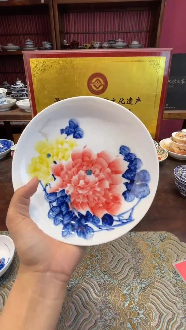 杯子瓷景德镇源头工厂生产，手工手绘