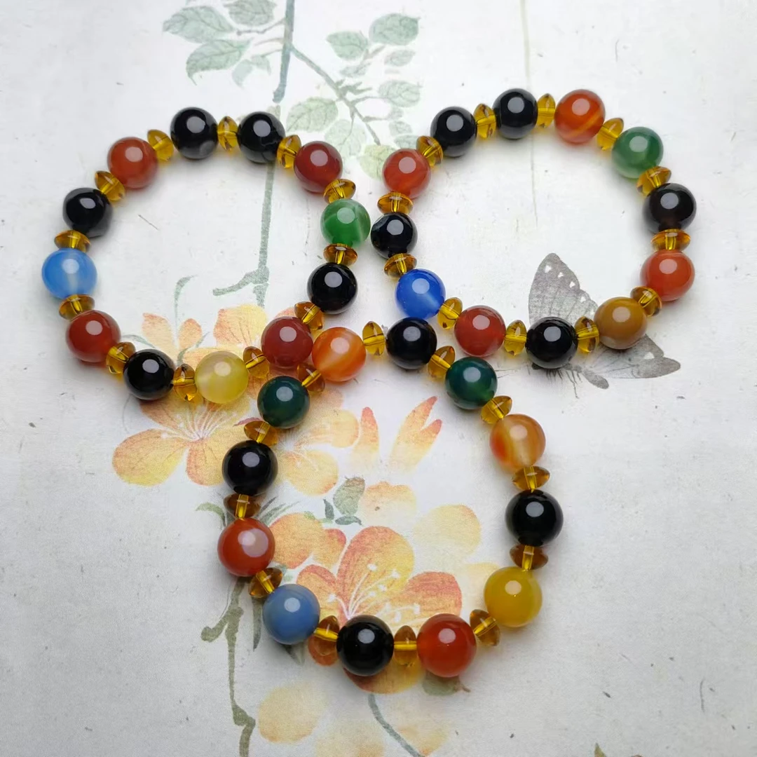 玛瑙多宝手串多样性发货拍一发一