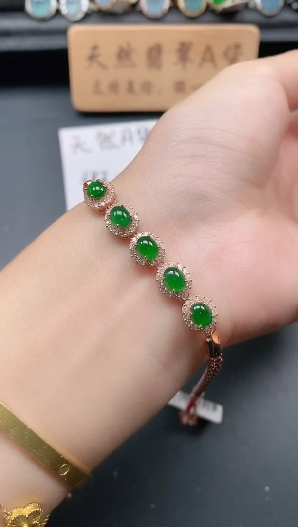 银S925镶嵌戒指翡翠11