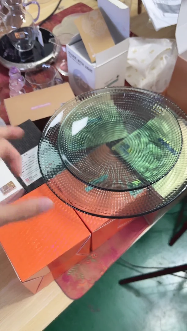 禾器生活    盘子两只装湖绿色