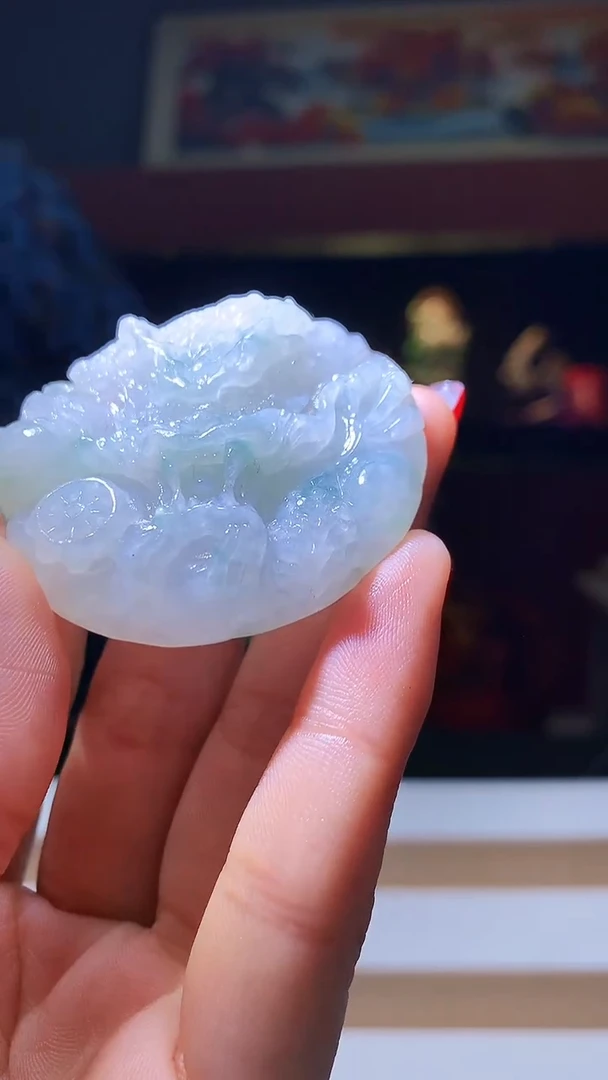 【闪购商品】定制翡翠未镶嵌1034hm-毛货挂件21