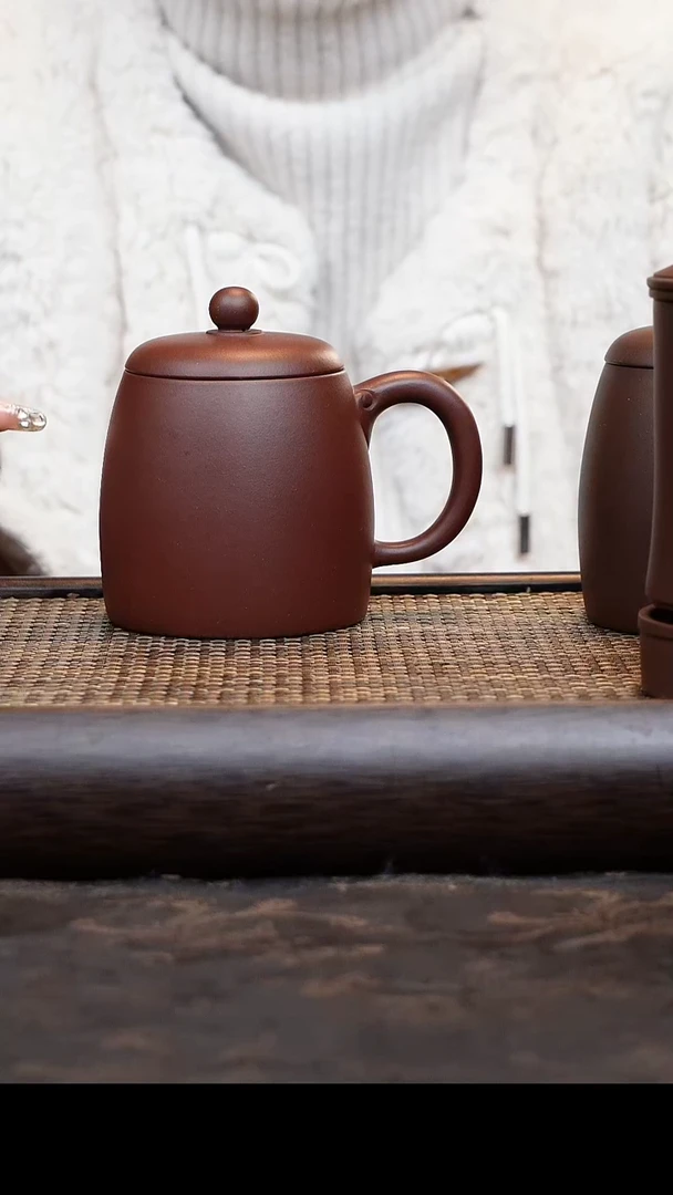 【闪购商品】紫砂茶杯底槽清秦权杯