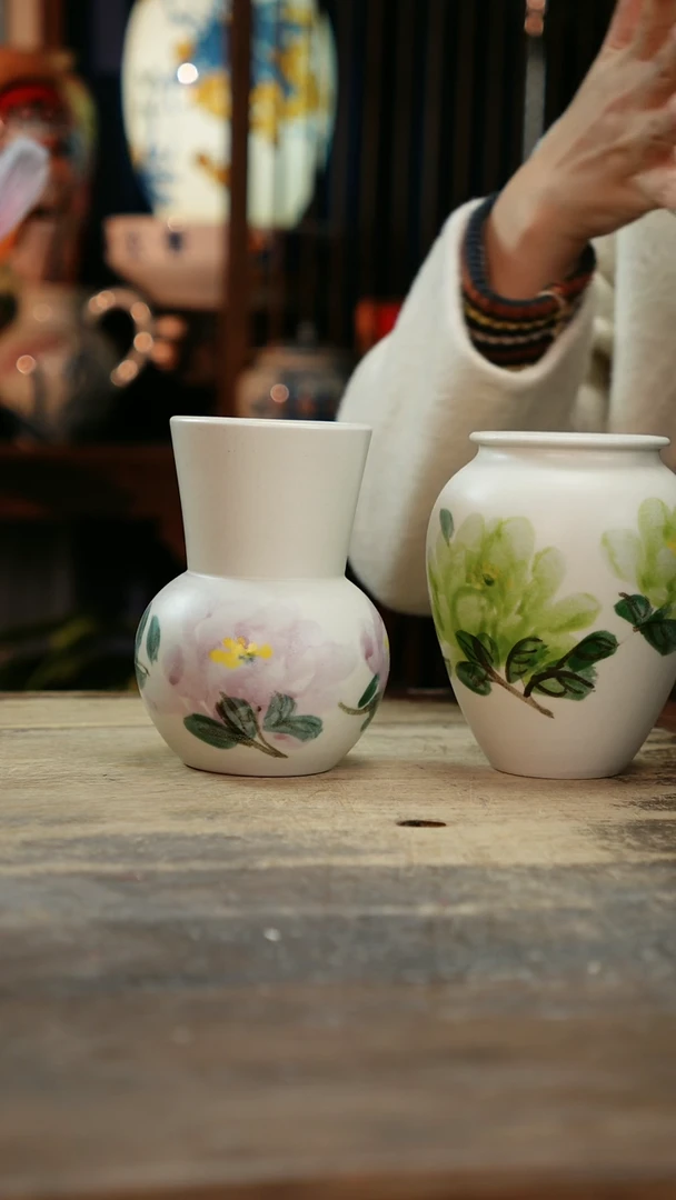 【闪购商品】瓷片景德镇纯手工釉下彩精品花瓶