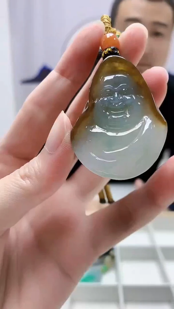 定制翡翠未镶嵌4898zm-毛货挂件90