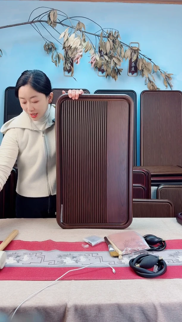 云海黄色茶盘70*40*4