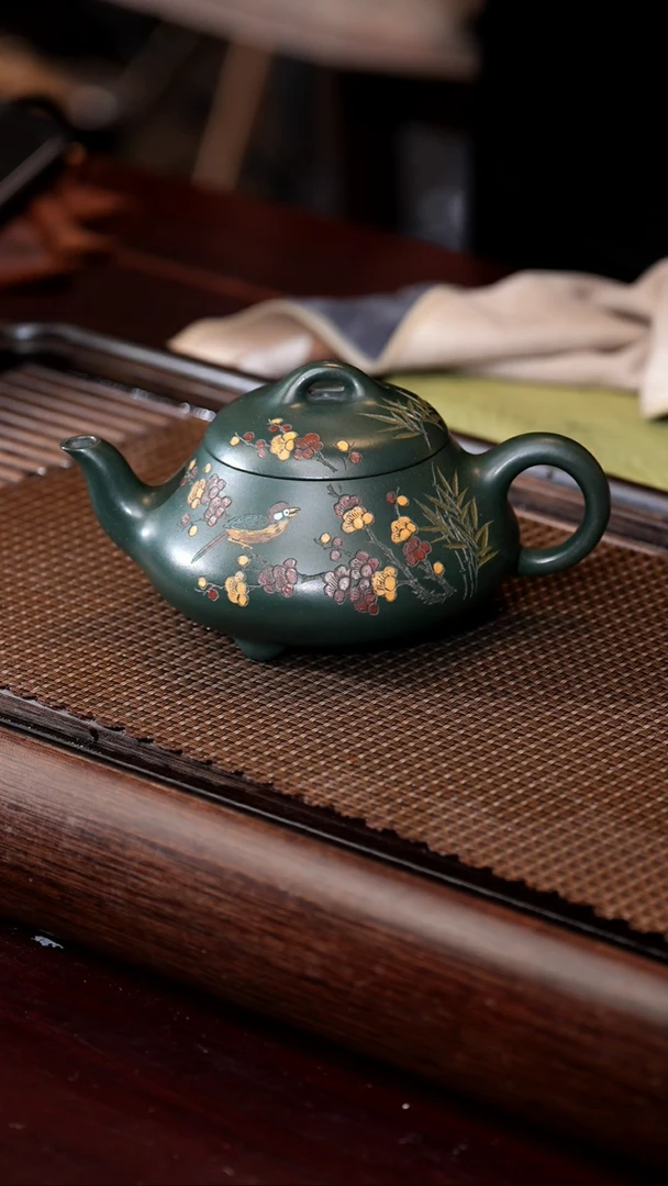 【闪购商品】紫砂茶壶jyh 汉棠石瓢 蒋家绿泥 300