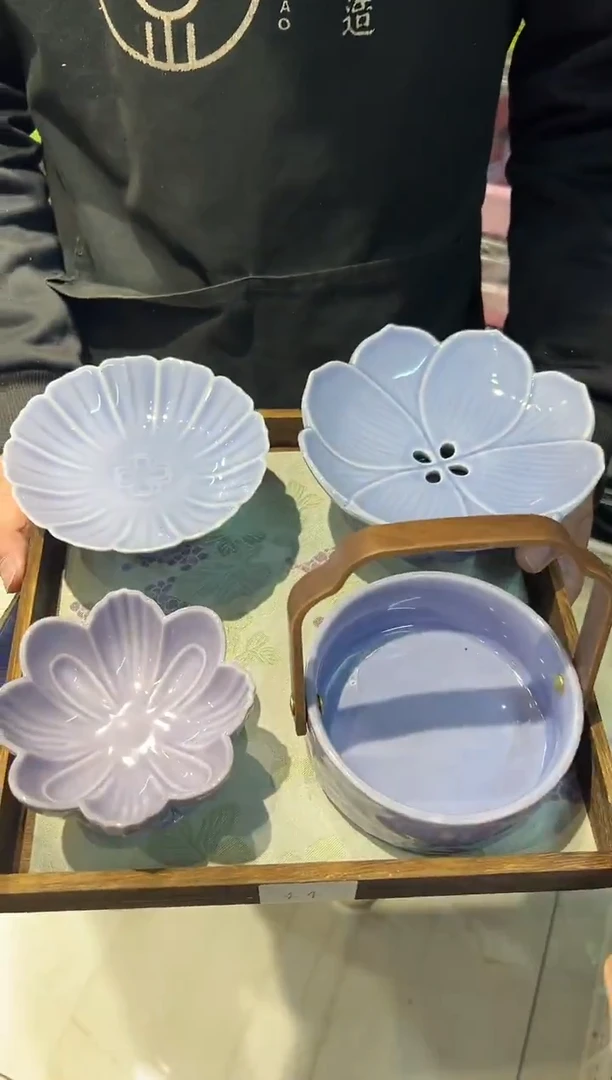 瓷片瓷非微瑕商品 【带托盘 布垫】