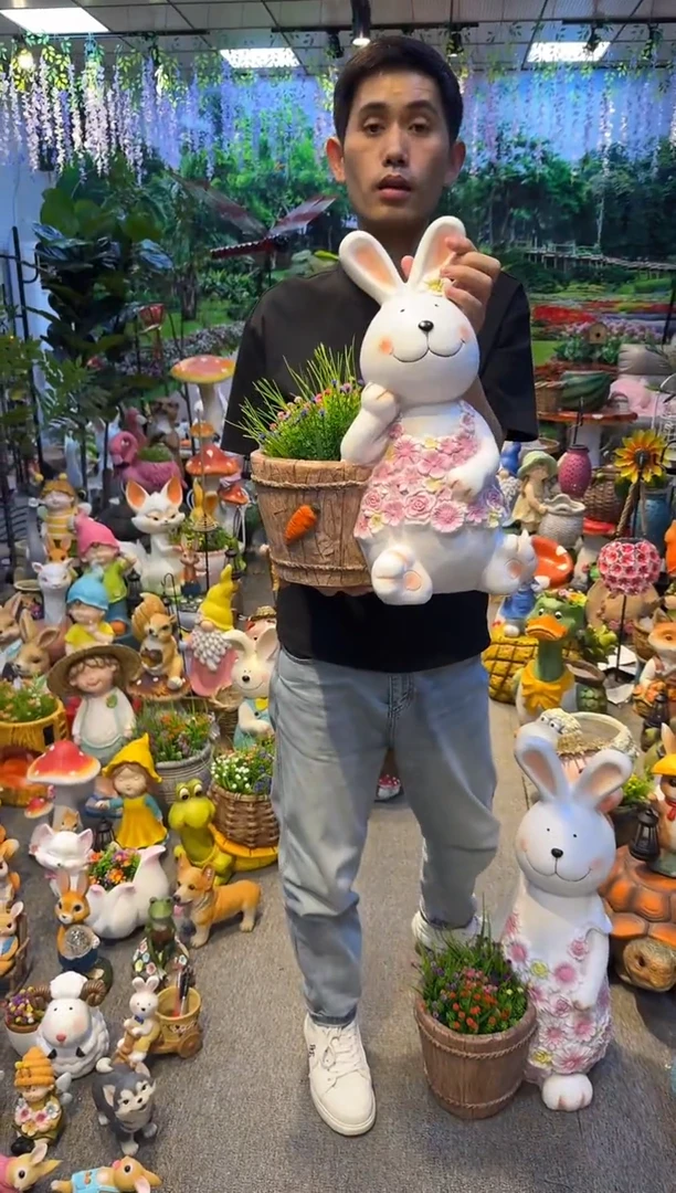 无花朵花园庭院摆件&00&