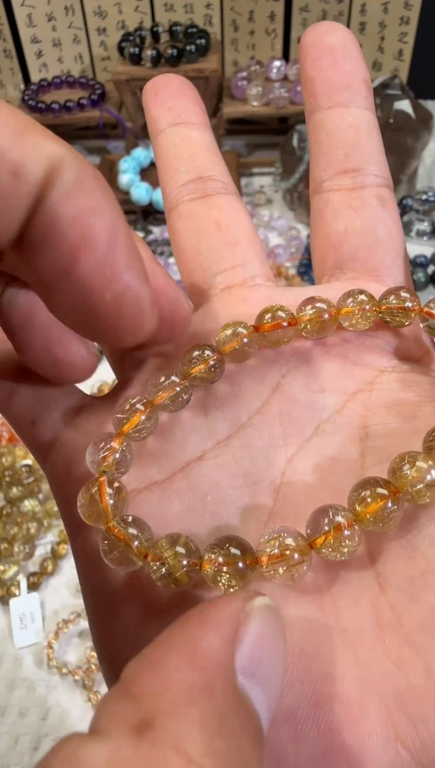 未镶嵌手链水晶SJ-1012金发晶