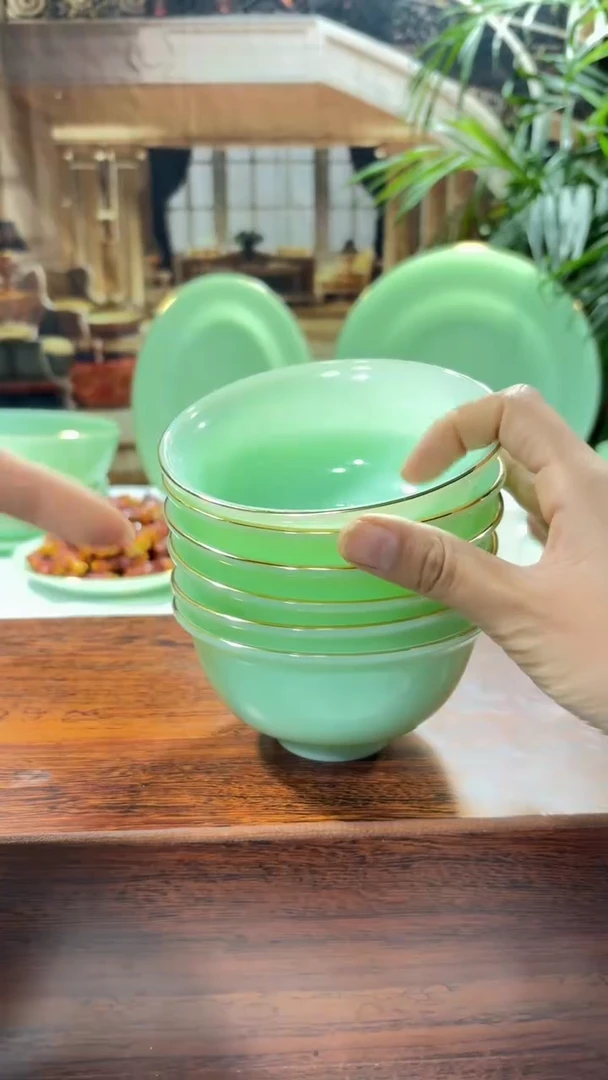 【闪购商品】.... 4.5英寸玉瓷碗6个口径11.5厘米